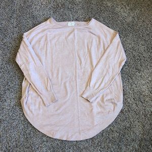 Dreamers peach/pink tunic sweater, M/L